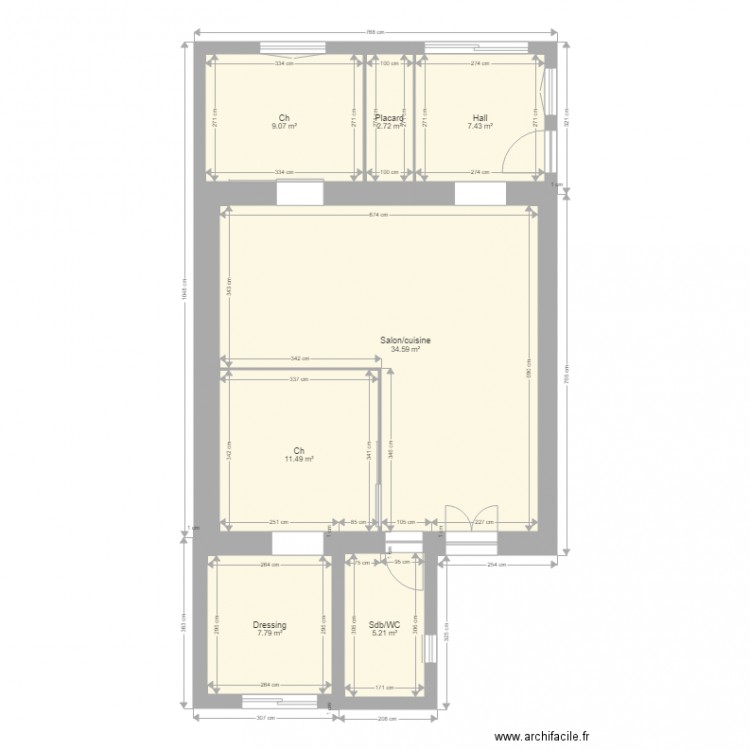 Plan maison avec terrasse. Plan de 0 pièce et 0 m2