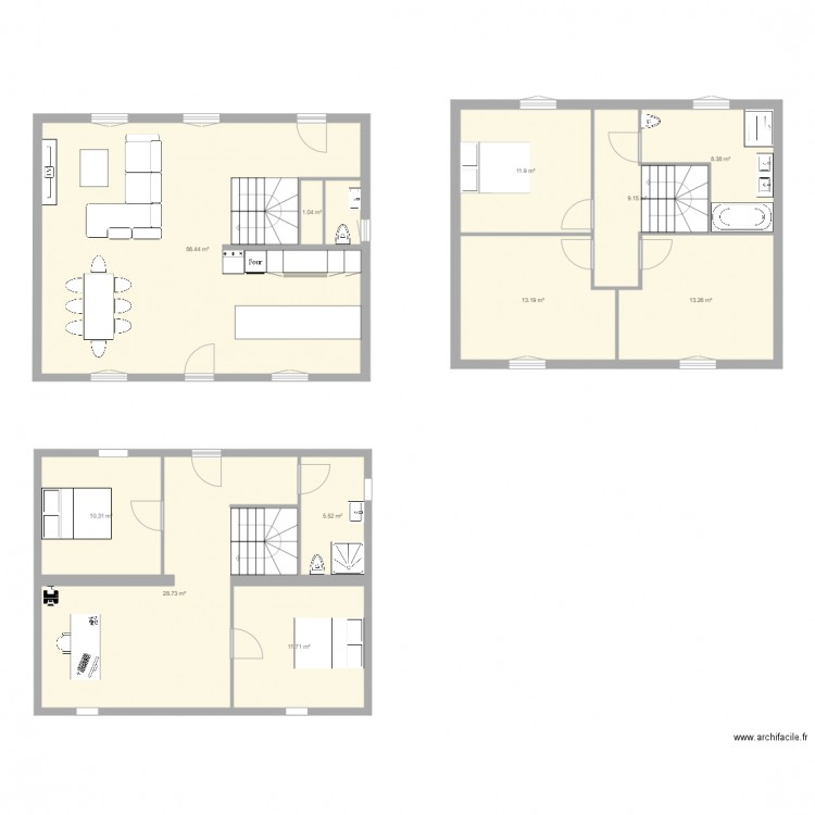 House Alfortville V3. Plan de 0 pièce et 0 m2
