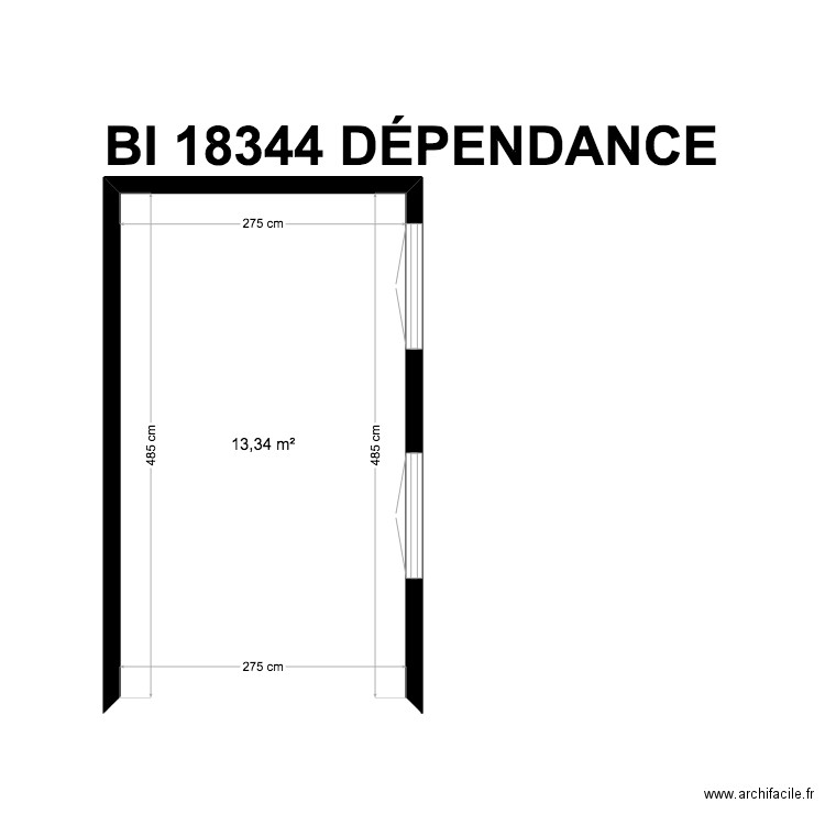 BI 18344. Plan de 27 pièces et 238 m2