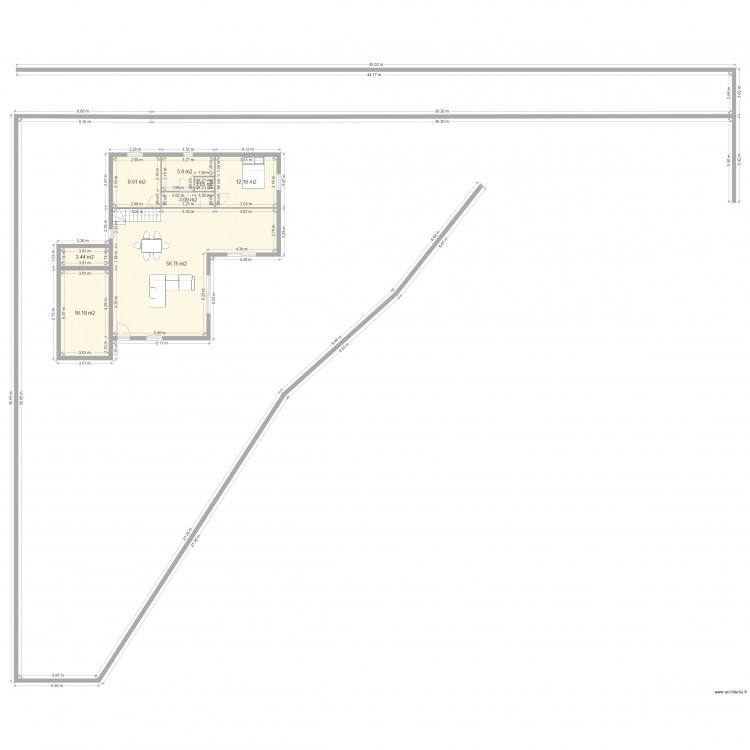 plan maison concept 1. Plan de 0 pièce et 0 m2