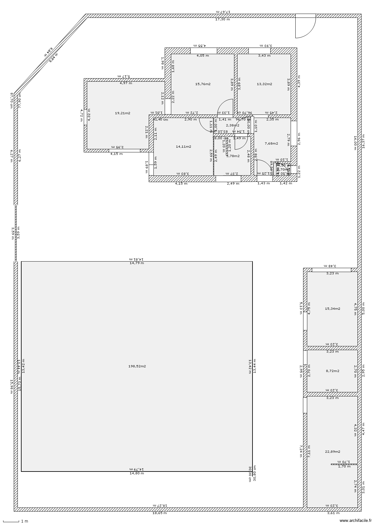 parcelle 204 -65 rue des grains. Plan de 12 pièces et 324 m2