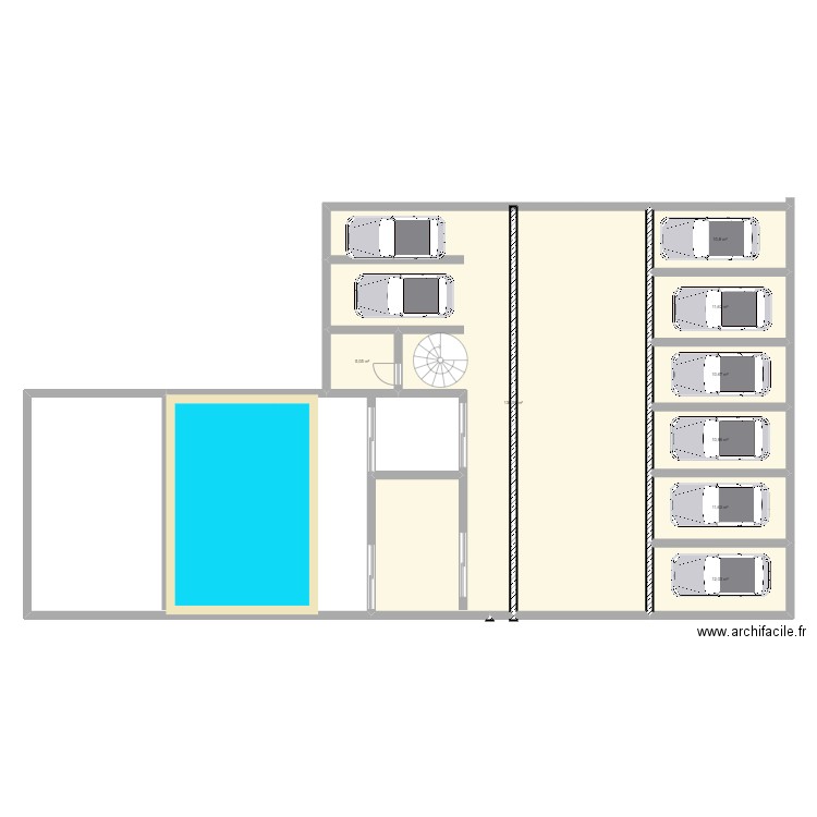 NEW PLAN BOURG 11. Plan de 8 pièces et 209 m2