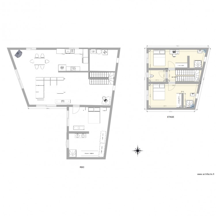 maison rub. Plan de 0 pièce et 0 m2