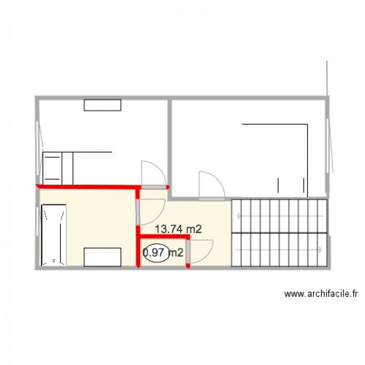 Maison Derain etage1 5. Plan de 0 pièce et 0 m2