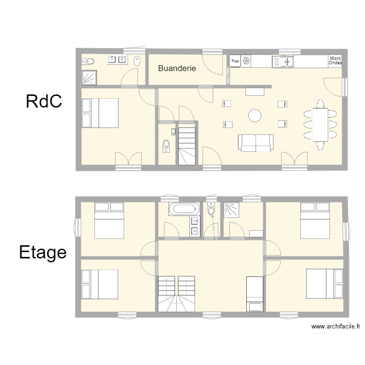 Annexe 13. Plan de 9 pièces et 159 m2