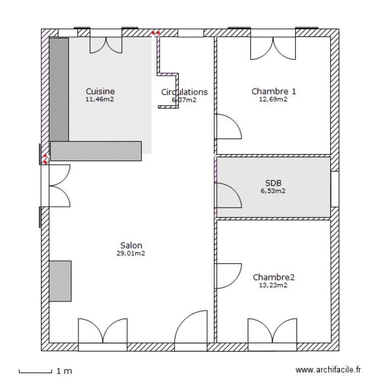 Maison Maubec R 1. Plan de 0 pièce et 0 m2