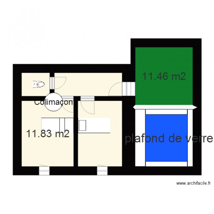 First floor et terrasse verre. Plan de 0 pièce et 0 m2