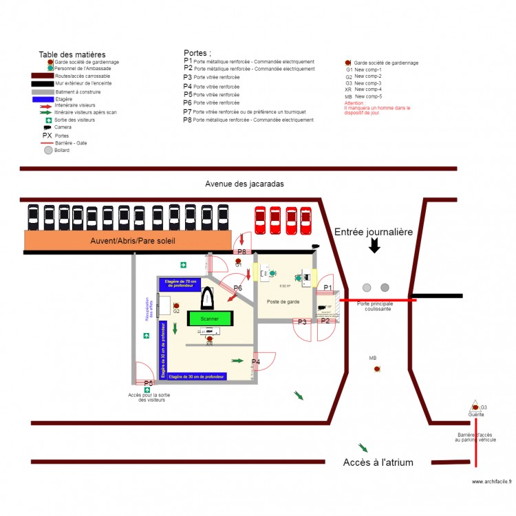 Local scanner nouvelle chancellerie 0830120617. Plan de 0 pièce et 0 m2
