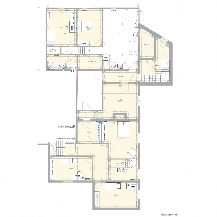 Benney 1er étage Septembre2017. Plan de 0 pièce et 0 m2