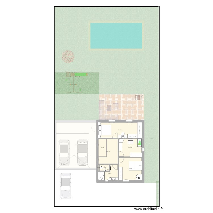 Plan olwisheim. Plan de 12 pièces et 165 m2
