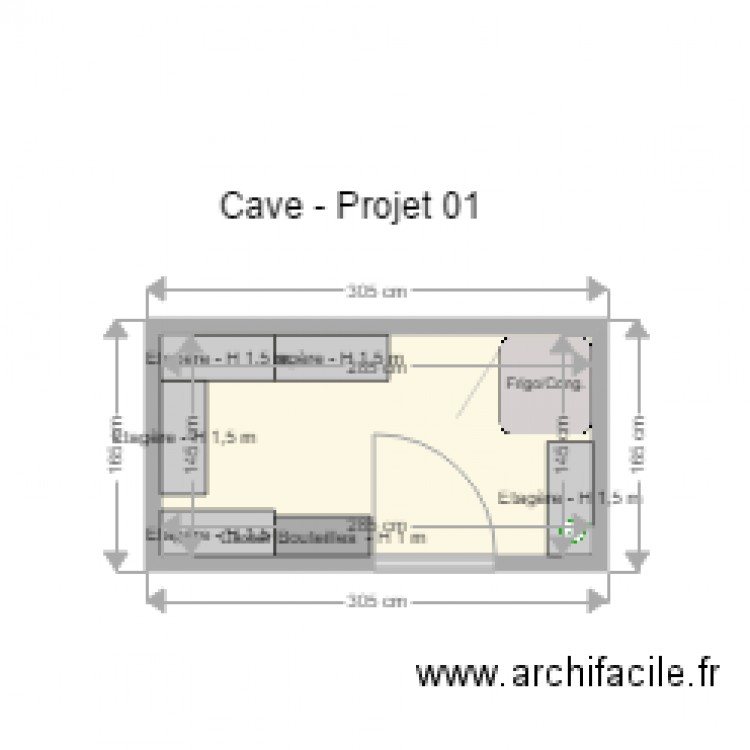 Cave Projet 01. Plan de 0 pièce et 0 m2