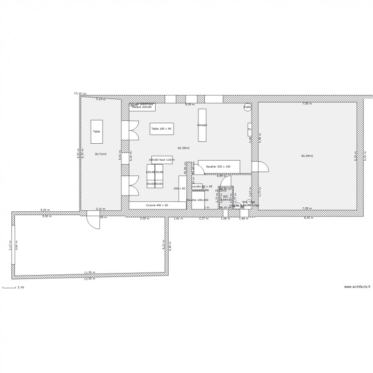 habitation rdc. Plan de 0 pièce et 0 m2