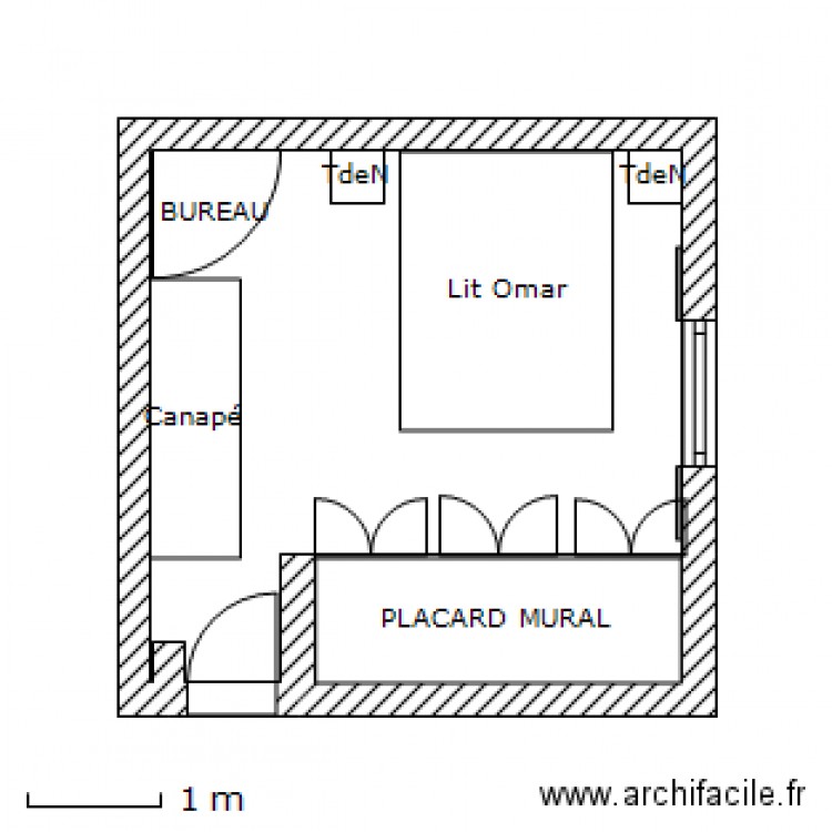 Dessin de chambre a coucher