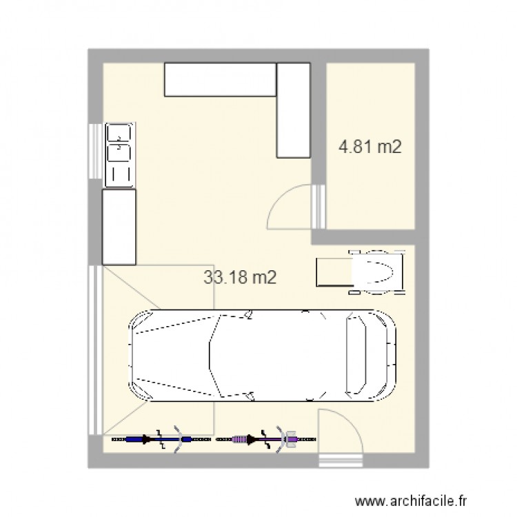 garage gourdon n3. Plan de 0 pièce et 0 m2