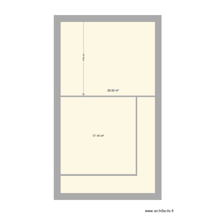 extension etage. Plan de 0 pièce et 0 m2