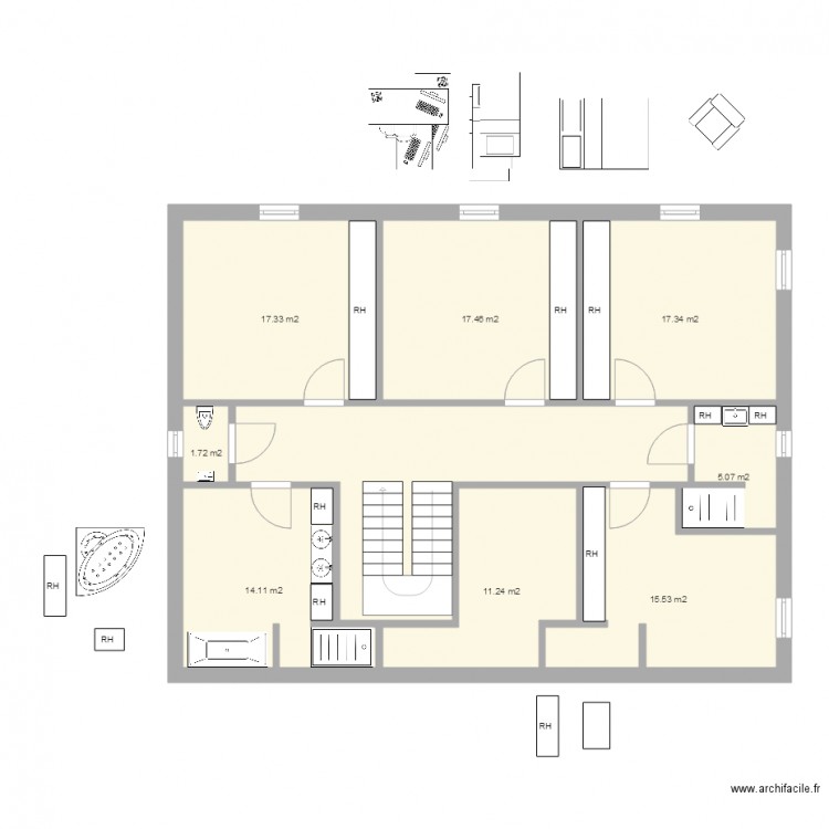 Maison Etage 9b. Plan de 0 pièce et 0 m2