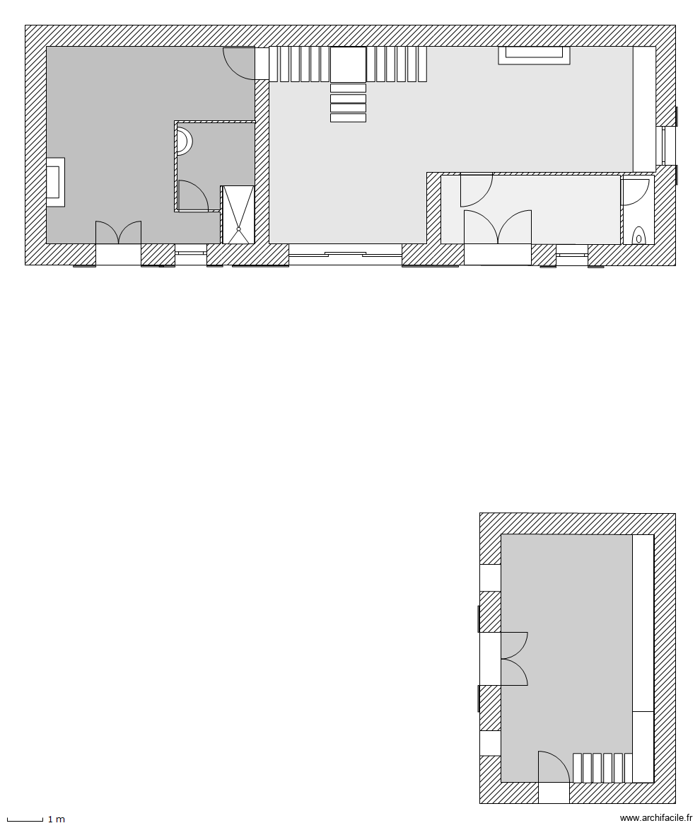 sympho recoté. Plan de 5 pièces et 122 m2