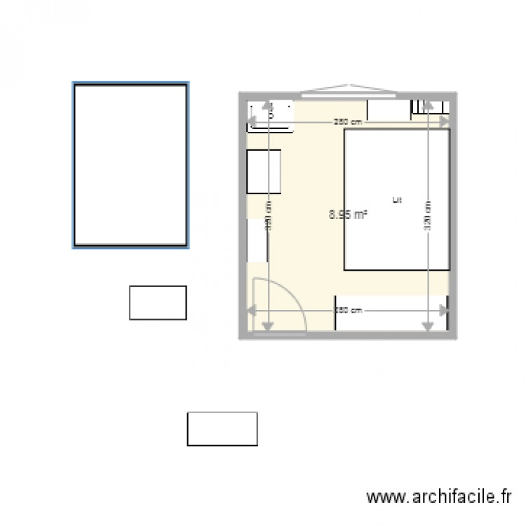 Chambre Canape Lit 3. Plan de 0 pièce et 0 m2