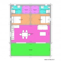 Plan 2 chambres 2 SDE GreenCottages 5529m2 int 