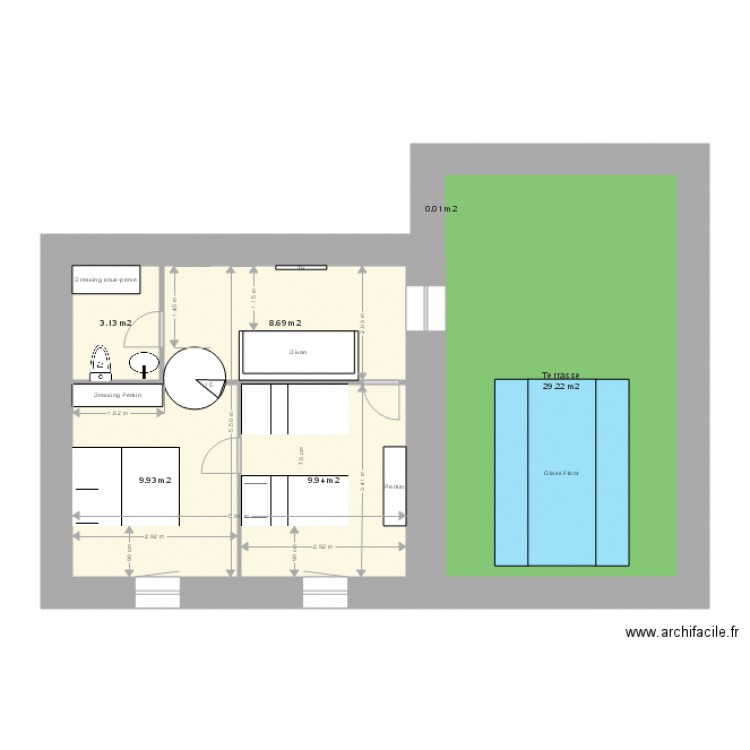 First Floor V2 110 cm. Plan de 0 pièce et 0 m2