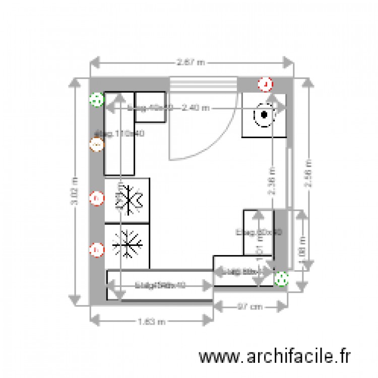 Buanderie plan Archifacile 2. Plan de 0 pièce et 0 m2
