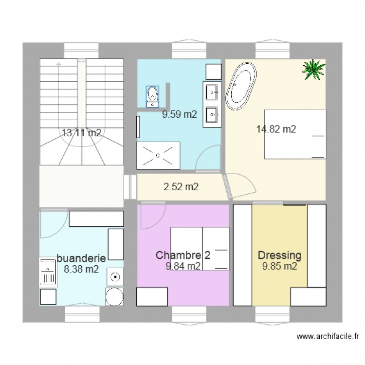 Saint Myon Etage version 2. Plan de 0 pièce et 0 m2
