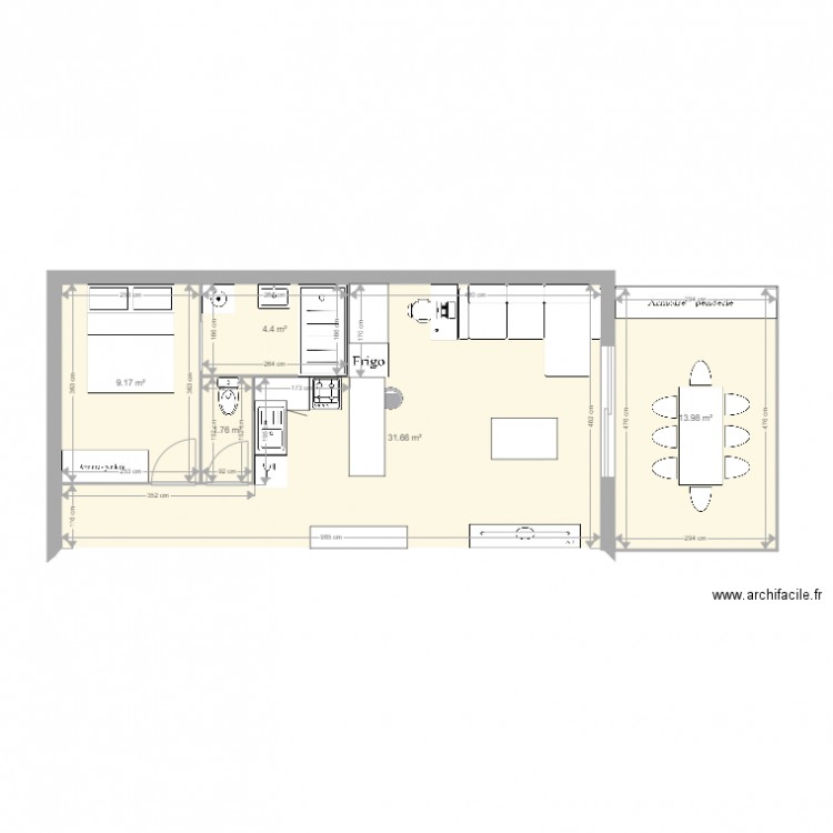 Appartement T2 MIRI. Plan de 0 pièce et 0 m2