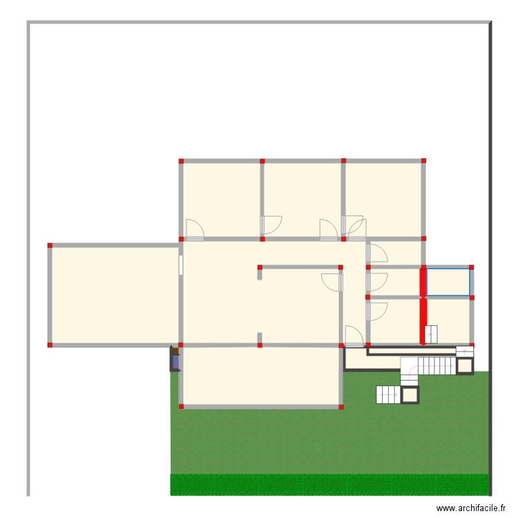 Maison Maurice avec jardin PLAN DU BAS. Plan de 0 pièce et 0 m2