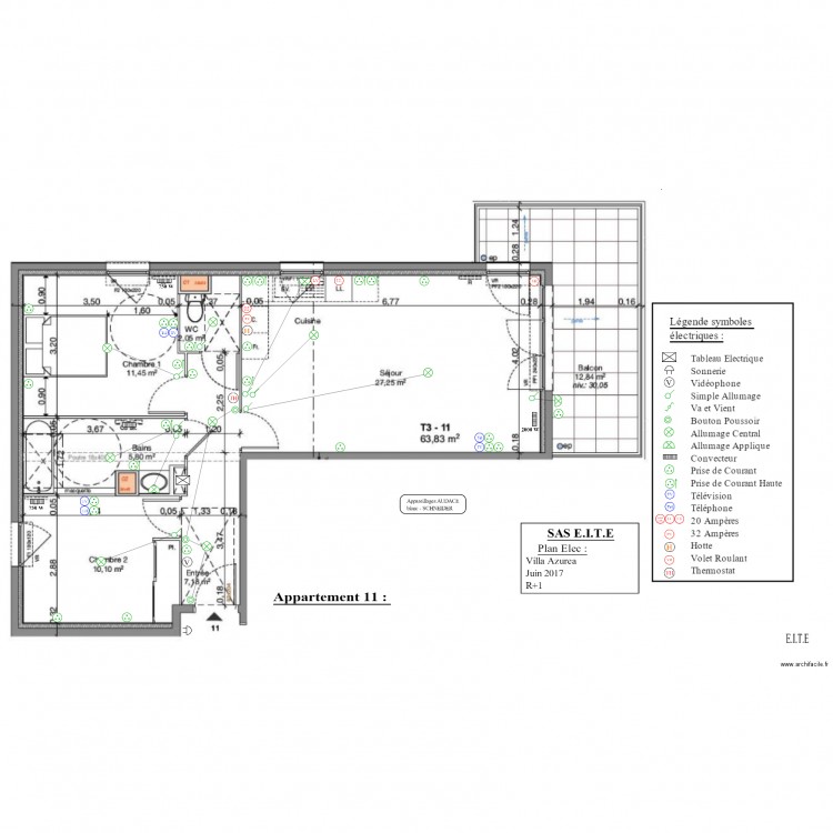 Appartement 5 Villa Azurea. Plan de 0 pièce et 0 m2