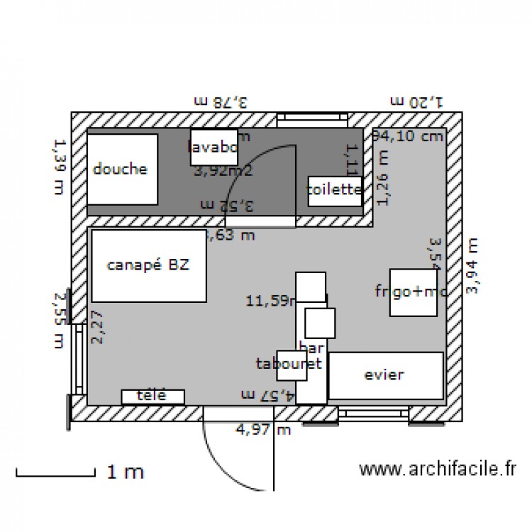 plan maison 20m2