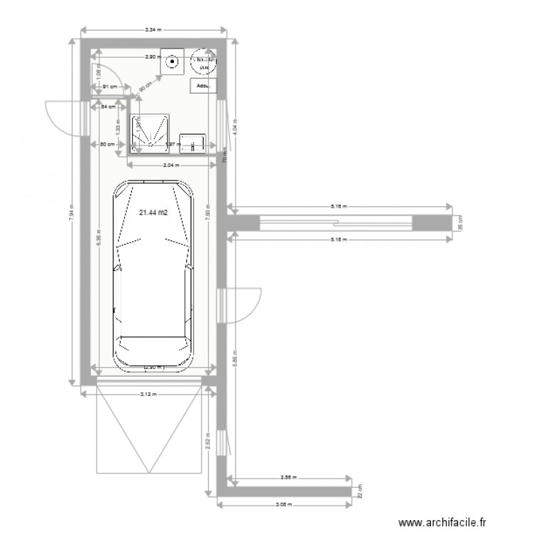 Version du 17 aout 2016 Garage v1. Plan de 0 pièce et 0 m2