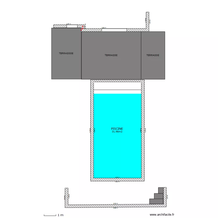 Piscine RAFFIER. Plan de Piscine RAFFIER. Plan de