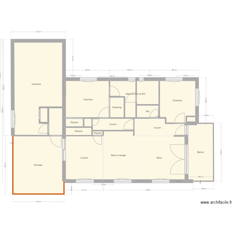 Hermitage villa 4. Plan de 20 pièces et 134 m2