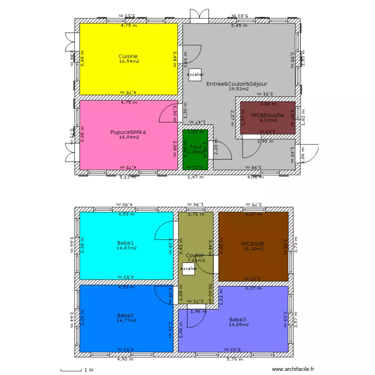 maison en bois. Plan de maison en bois. Plan de
