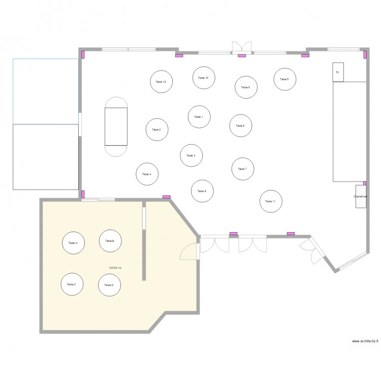 Plan de la salle2. Plan de 0 pièce et 0 m2