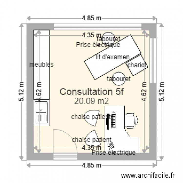 Consultation 5f . Plan de 0 pièce et 0 m2