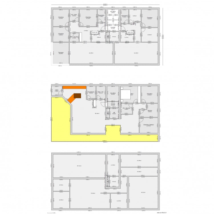 NEW Loveresse rez 4.5 et 3.5   attique. Plan de 0 pièce et 0 m2