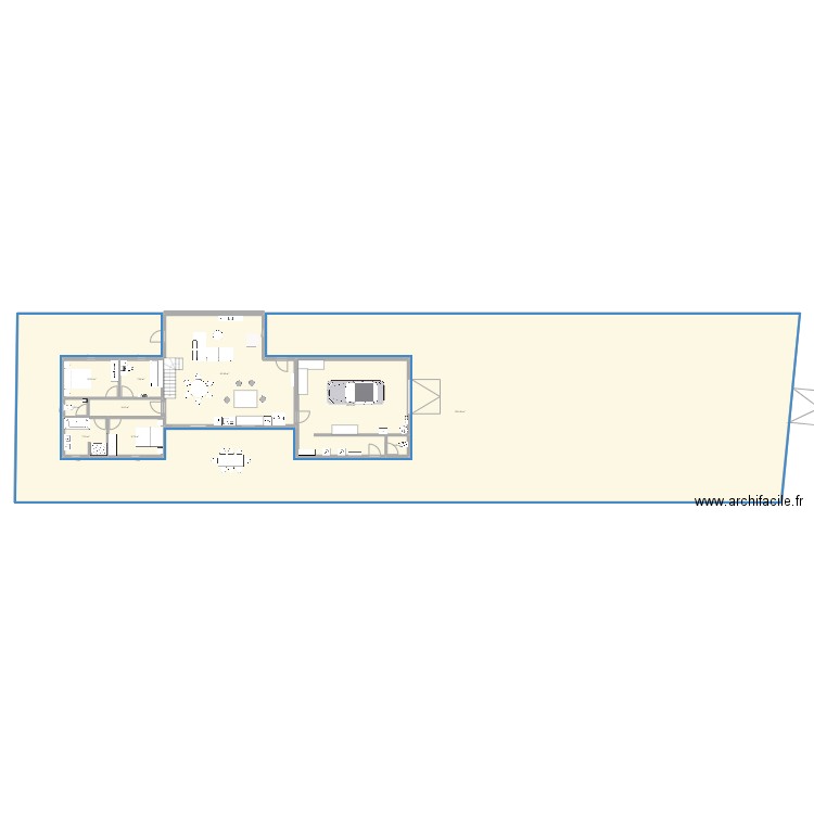 Maison + Terrain + ext. Plan de 10 pièces et 691 m2