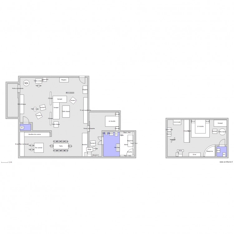 Duplex de Krys - meublé. Plan de 0 pièce et 0 m2
