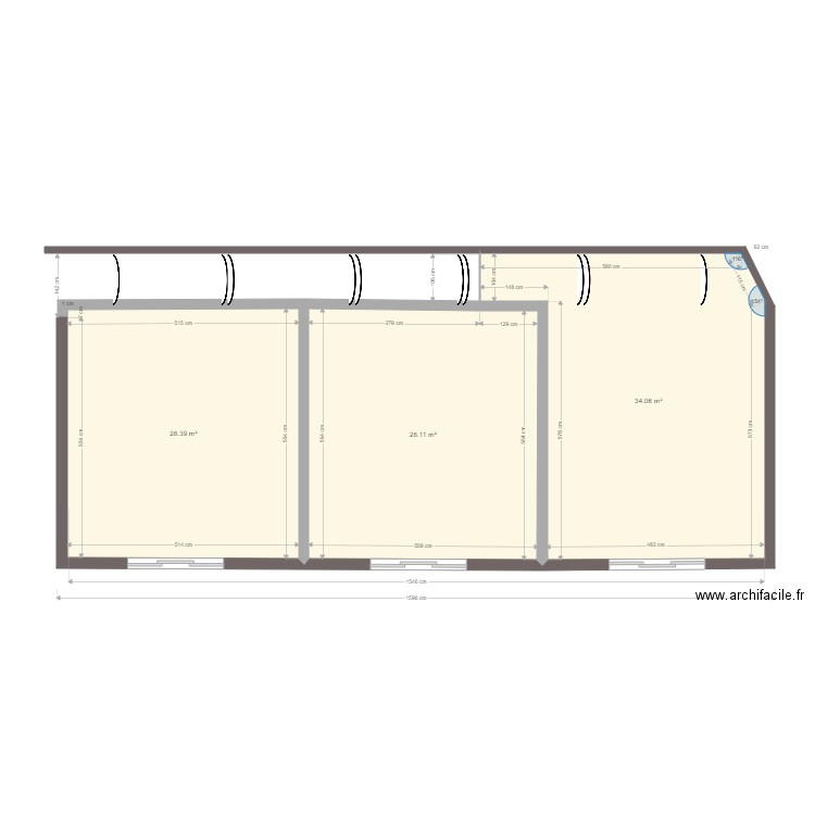 RCM terrasses projet 2 basé sur superficie. Plan de 0 pièce et 0 m2