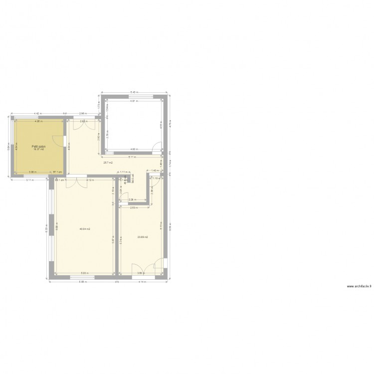 RdC Maison1 avec côtes. Plan de 0 pièce et 0 m2