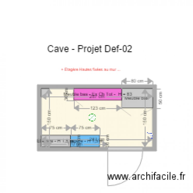 Cave Projet Def 02. Plan de 0 pièce et 0 m2