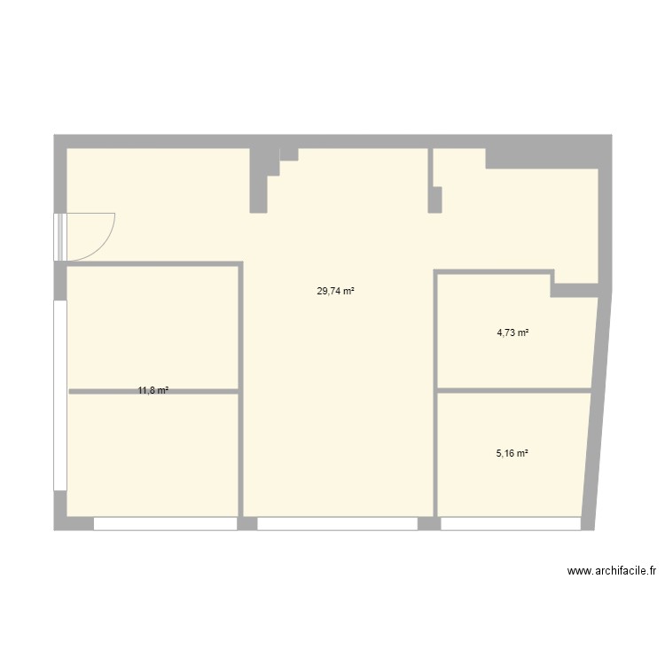 CABINET ASMA. Plan de 4 pièces et 51 m2