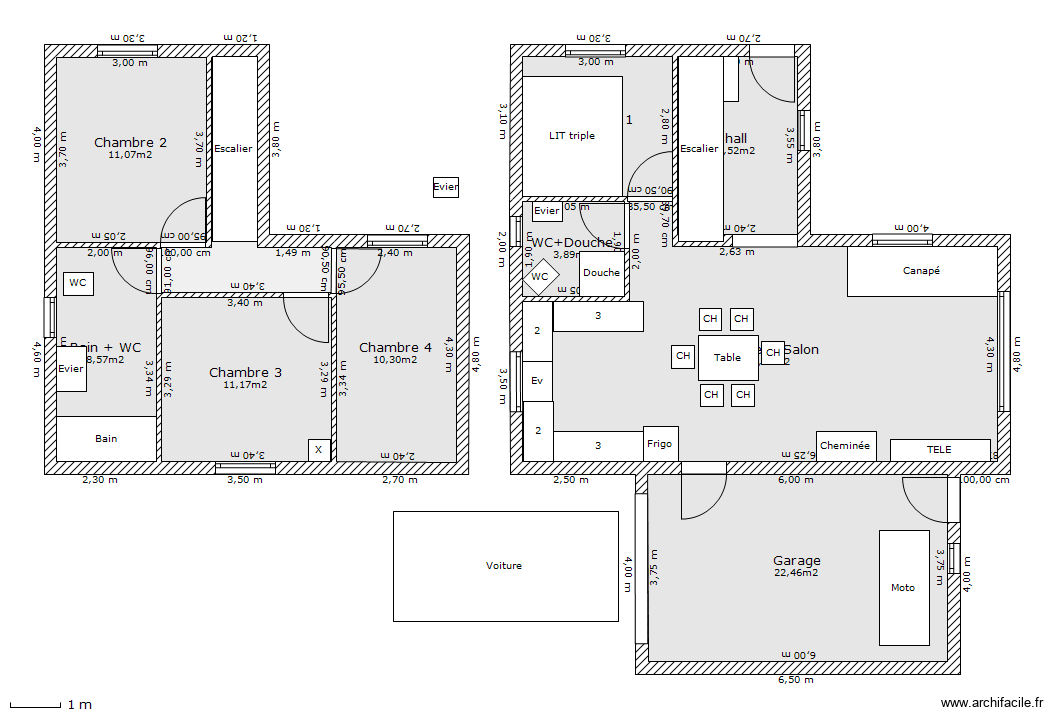 MAison pas mal du tout. Plan de 10 pièces et 130 m2