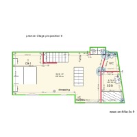 premier étage AVEC CLOISON proposition 12