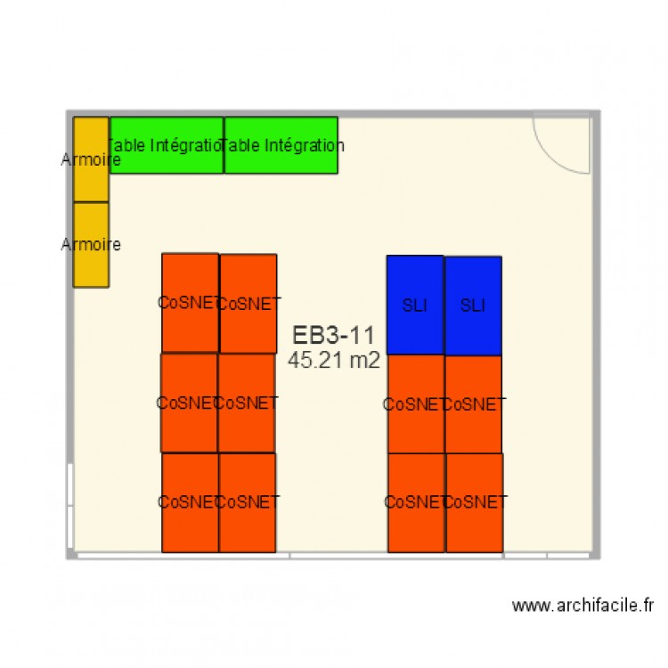 Salle EB3 11 . Plan de 0 pièce et 0 m2