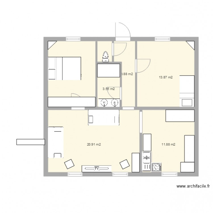  maison gondoles projet 8. Plan de 0 pièce et 0 m2