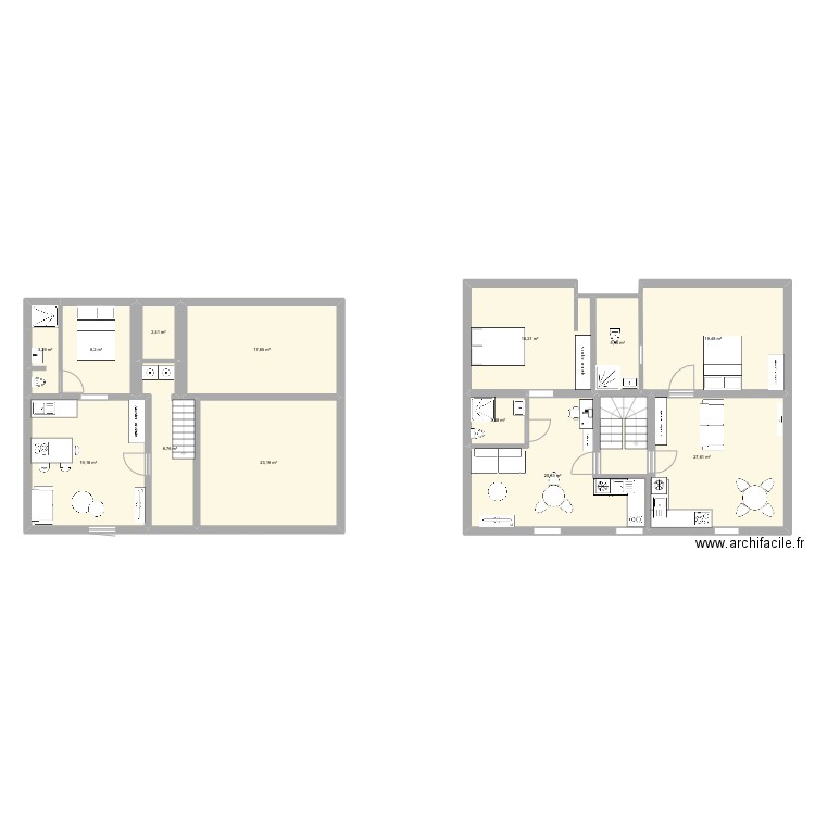 tregunc 3. Plan de 13 pièces et 176 m2