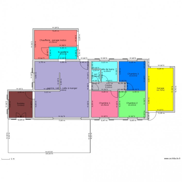 maison de francillon 113.04 m2. Plan de 0 pièce et 0 m2