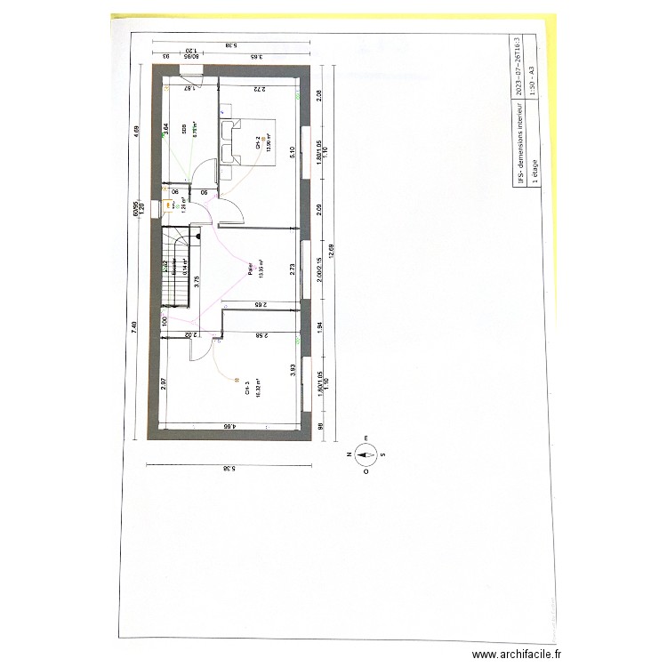 Maison IFS etage . Plan de 0 pièce et 0 m2